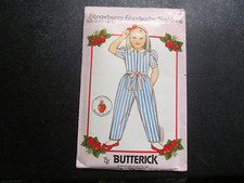    BUTTERICK 4886 - GIRLS CUTE "STRAWBERRY SHORTCAKE" JUMPSUIT PATTERN 5-6X FF