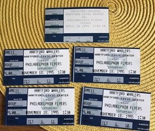 Hartford Whalers NHL Ticket Stub Lot 1995 