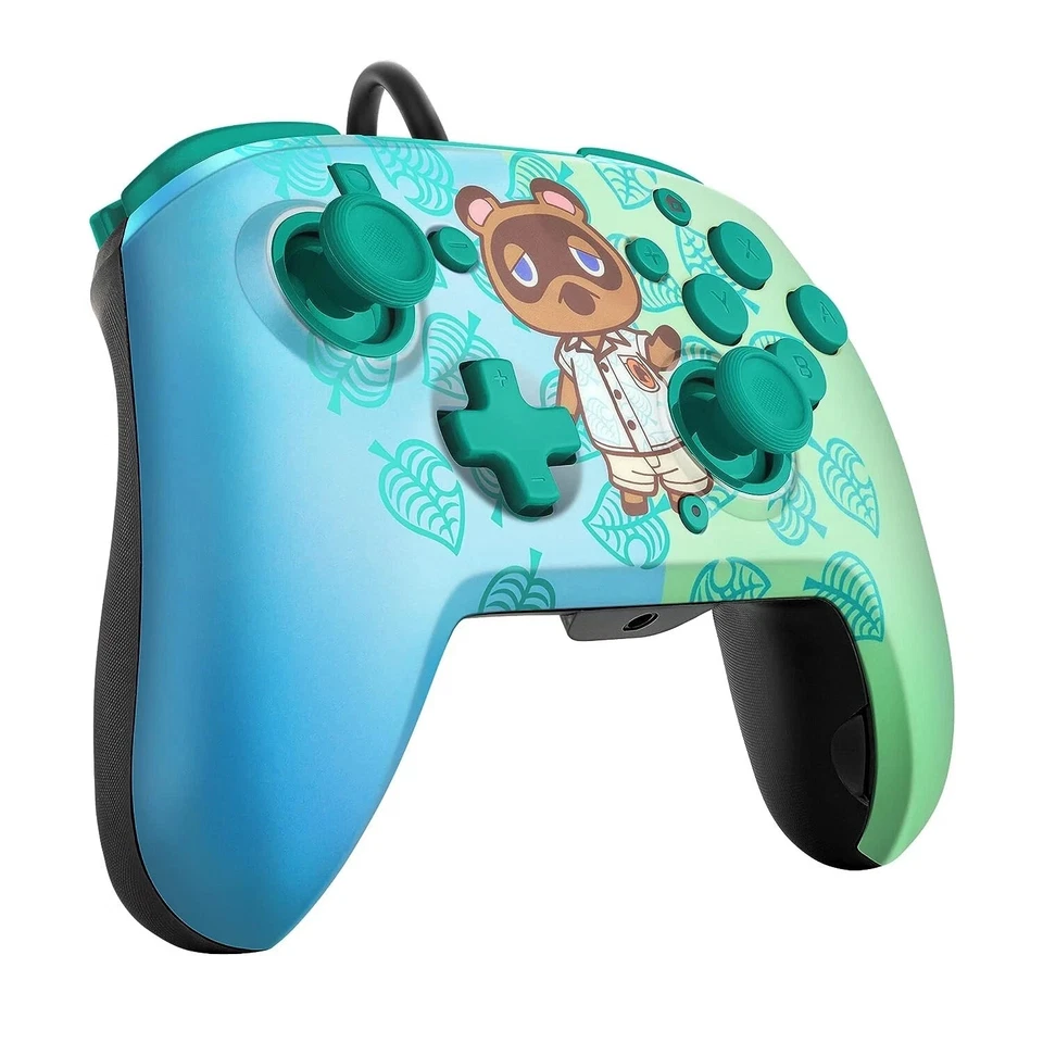 PDP Faceoff Deluce Audio Wired Nintendo Switch Controller - Tom Nook Blue/Green™ - Image 3 of 4