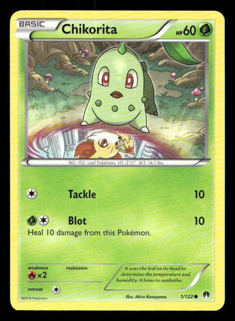 Chikorita 1/122 BREAKpoint NM/M Pokemon