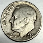 1950-D Roosevelt Dime - Circulated Condition - 90% Silver - US Coin - 2924