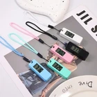 Pocket Watch Luminous Portable Silent LCD Digital Display Keychain Random Colour