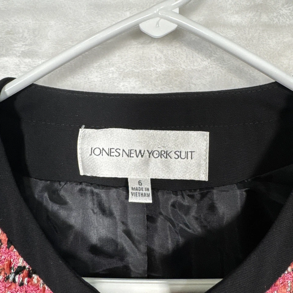 Jones New York Blazer Womens 6 Tweed Jacket Work Office Casual Old Money Career - Image 2 of 4