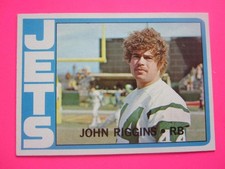 1972 TOPPS FOOTBALL JOHN RIGGINS ROOKIE CARD NEW YORK JETS RUNNING BACK #13 NM. rookie card picture