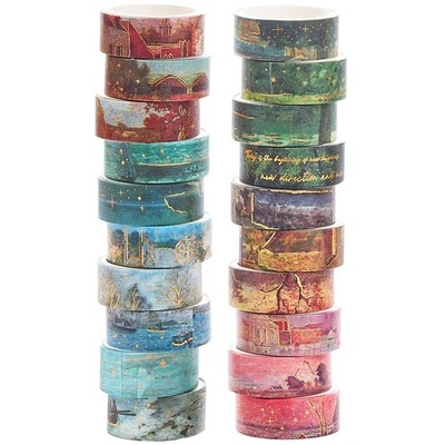 YUBX Landscape Width: 9/16 inches (15 mm), Length: 6 ft (2 m), Colourful 