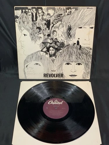 THE BEATLES Revolver Vinyl LP 1978 Reissue SW-2576 EX/VG Capitol Purple