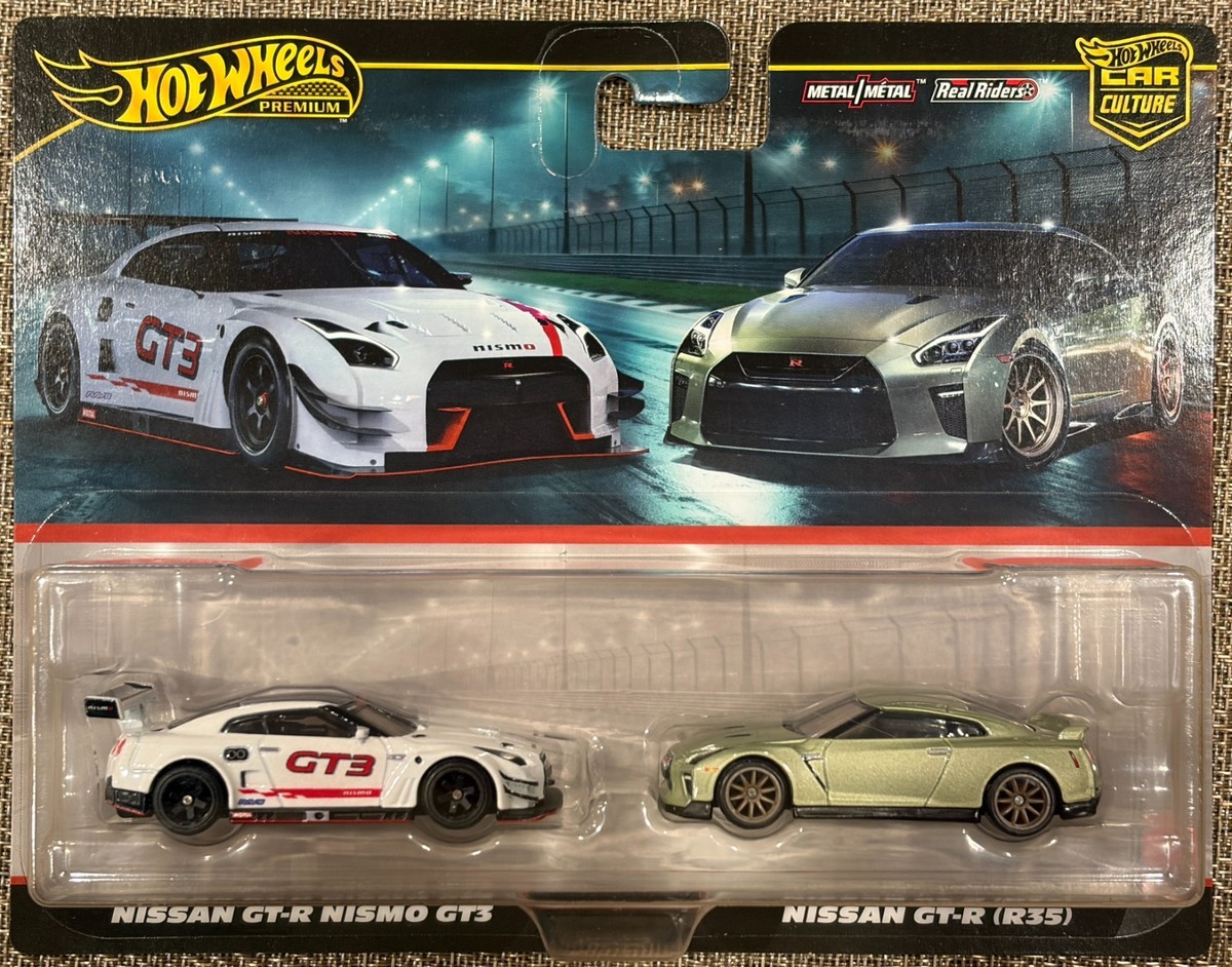 2025 Hot Wheels 2 Pack Nissan GT-R Nismo GT3 , Nissan GT-R (R35