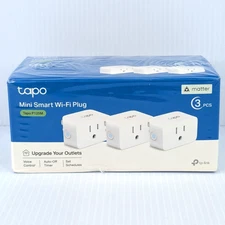 TP-Link Tapo Smart Wi-Fi Plug Mini w/ Matter Enabled (3-pack) White NEW/SEALED