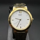Vintage Seiko SX Mens 34mm Quartz Watch Gold Tone Original Bracelet V701-1K00
