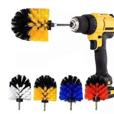 3.5Inch Electric Scrubber Brush Drill Brush Plastic Round Cleaning Brush For Car