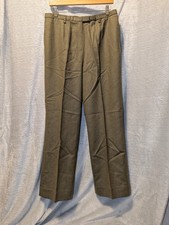Pendleton Pants Womens 12 Olive Green Straight Trousers 100 US Virgin Wool