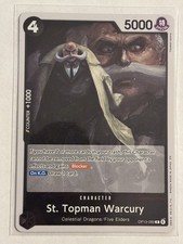 St. Topman Warcury OP13-089 Carrying On His Will Foil Rare
