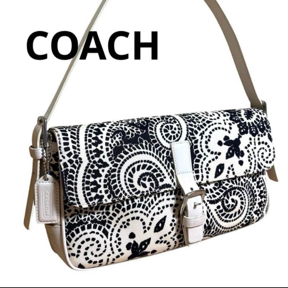 レディース Rare COACH 8145 Paisley Shoulder Bag