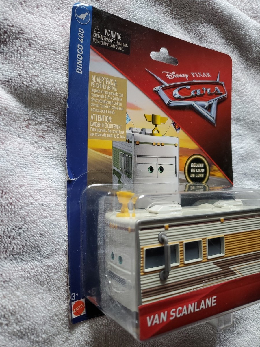 Disney Cars Deluxe Dinoco 400 VAN SCANLANE Bent Card | eBay