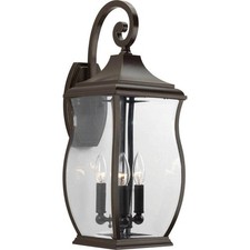 Township 22in 3-Light Traditional Outdoor Large Wall Lantern Oil Rubbed Bronze