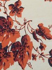 Vtg Cotton-Rayon Ivy Vines Tablecloth, 50”x 42” 1950-60s Vibrant Colors, Nice!! — photo 4