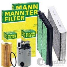 MANN-FILTER INSPEKTIONSPAKET passend für NISSAN QASHQAI II 2 1.6 dCi 130 PS