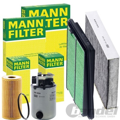 MANN-FILTER INSPEKTIONSPAKET passend für NISSAN QASHQAI II 2 1.6 dCi 130 PS