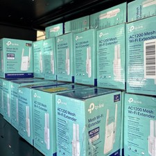 5x Bundle Lot TP Link AC1200 WiFi Range Extender 1200Mbps Dual Band