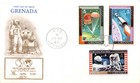 APOLLO 11 1969 GRENADA  COLORFUL FIRST DAY COVER FULL SET SC# 329-336a — photo 3