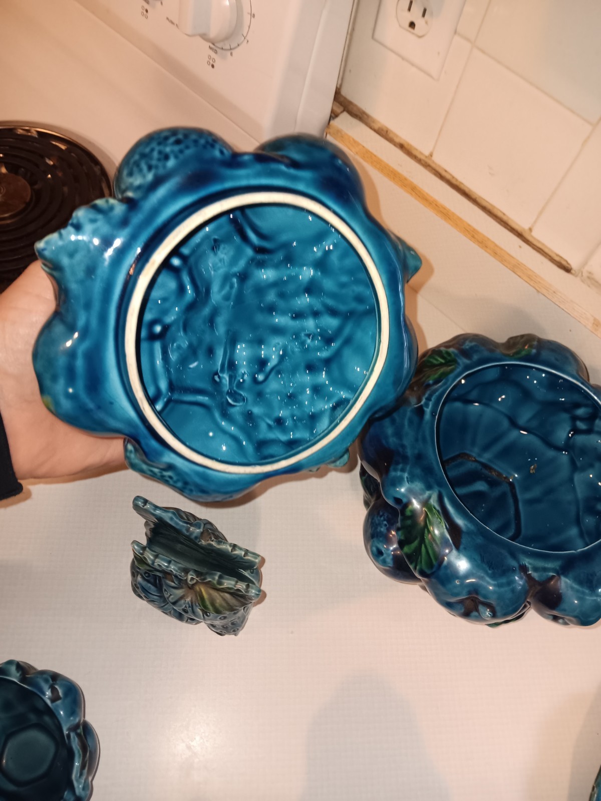 Inarco Japanese Indigo Blue Ceramic Dish Set