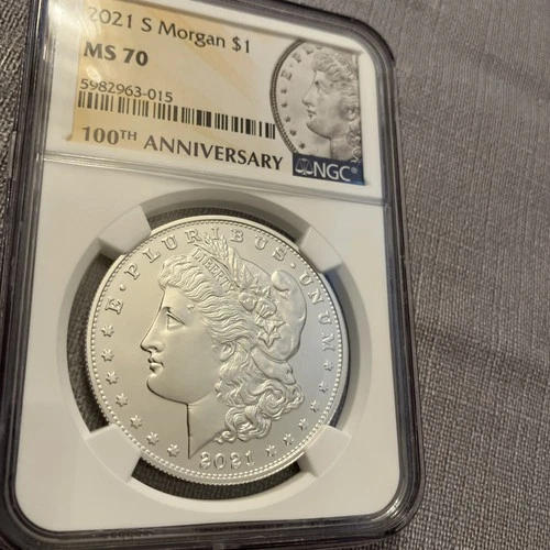 2021 S Morgan Silver Dollar NGC MS70 100th Anniversary w/ original case and COA!