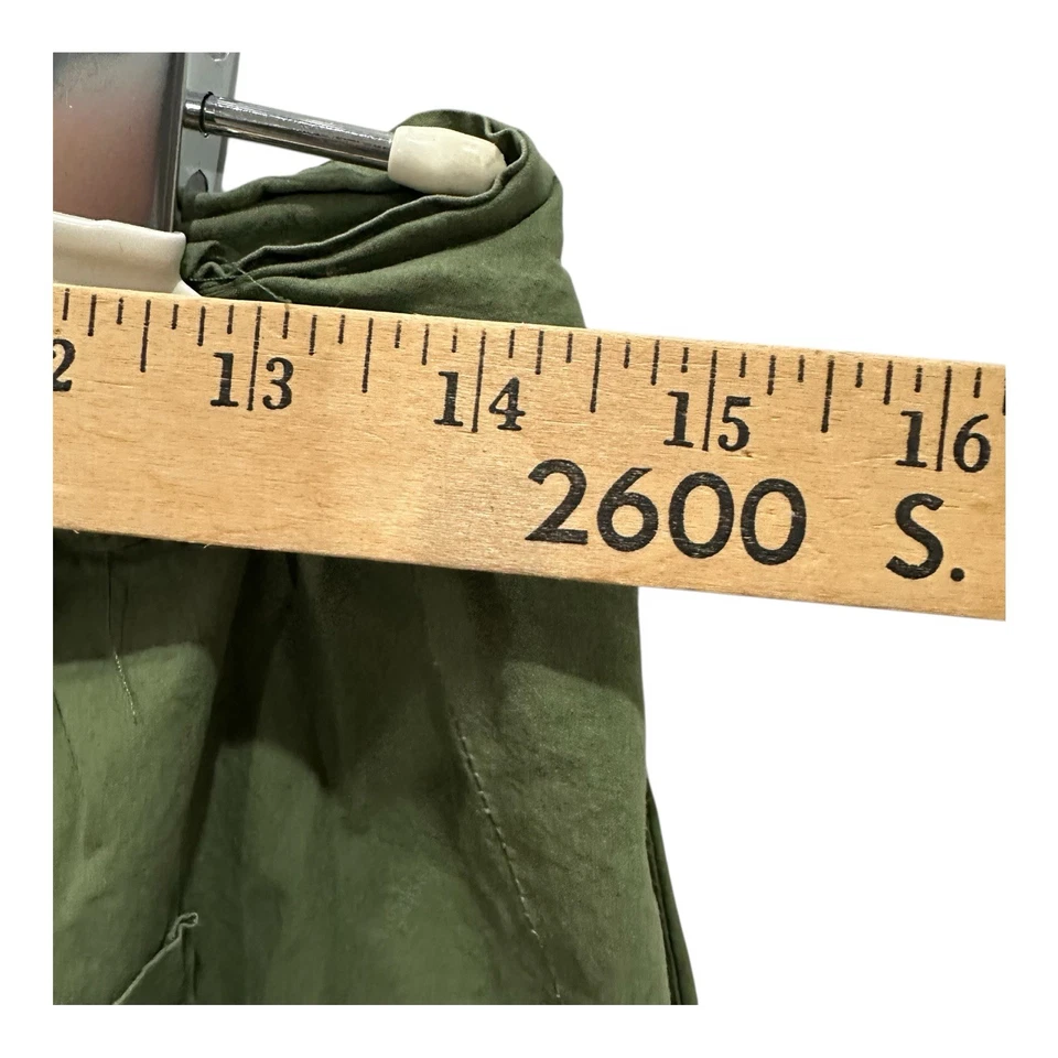 Pantalones cargo Layla en verde militar pierna ancha paracaídas pantalones globo 28x27 Foto 4 de 4