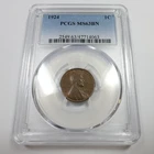1924 P PCGS MS63 BN - Lincoln Wheat Penny Cent 1c US Coin #56053B