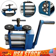 Manual Combination Rolling Mill Machine 75mm Jeweller Roller Jewelry Press Tool