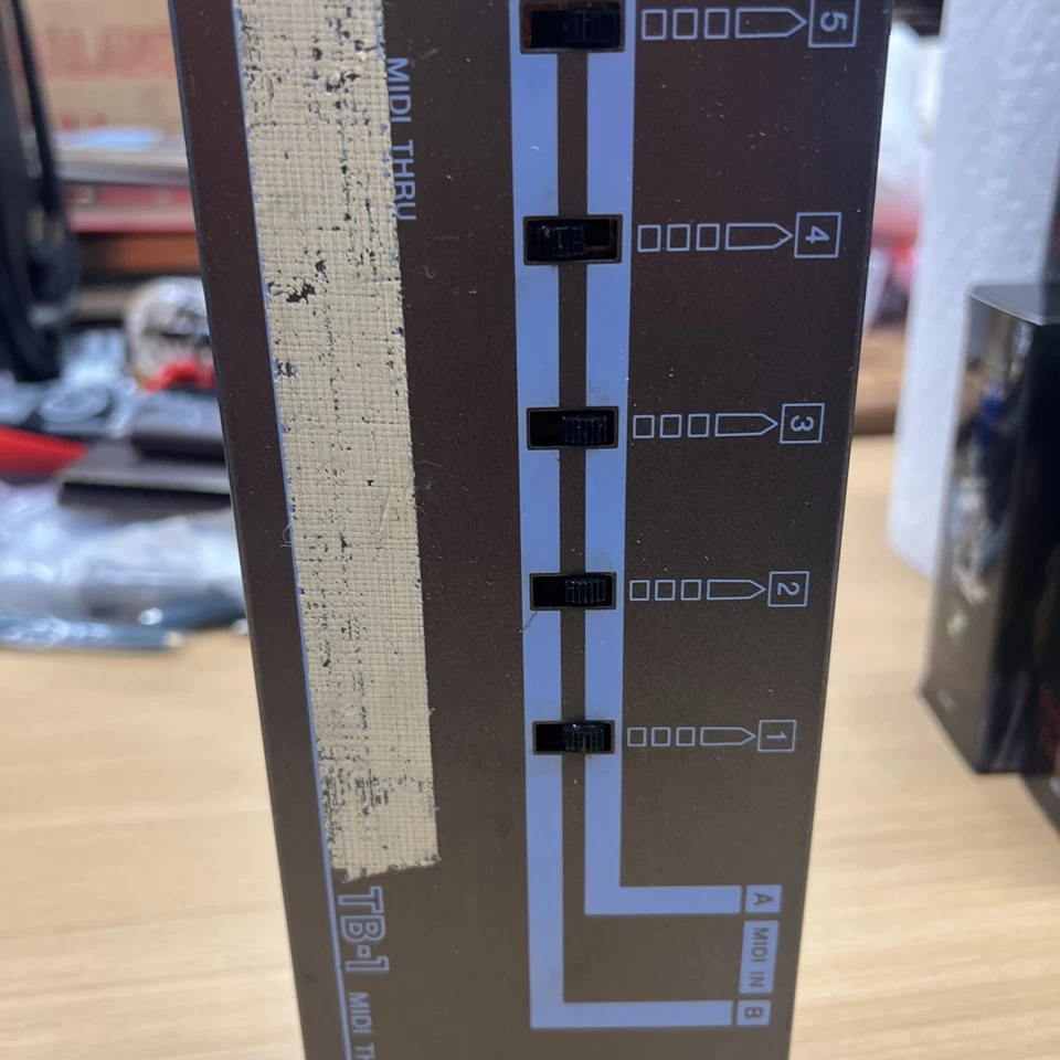 Casio TB-1 Vintage Midi Thru Box No Power Cord - Image 3 of 4