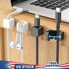 6-Pcs Magnetic Cable Clips  Cord Holder, Under Desk Cable Management Lot