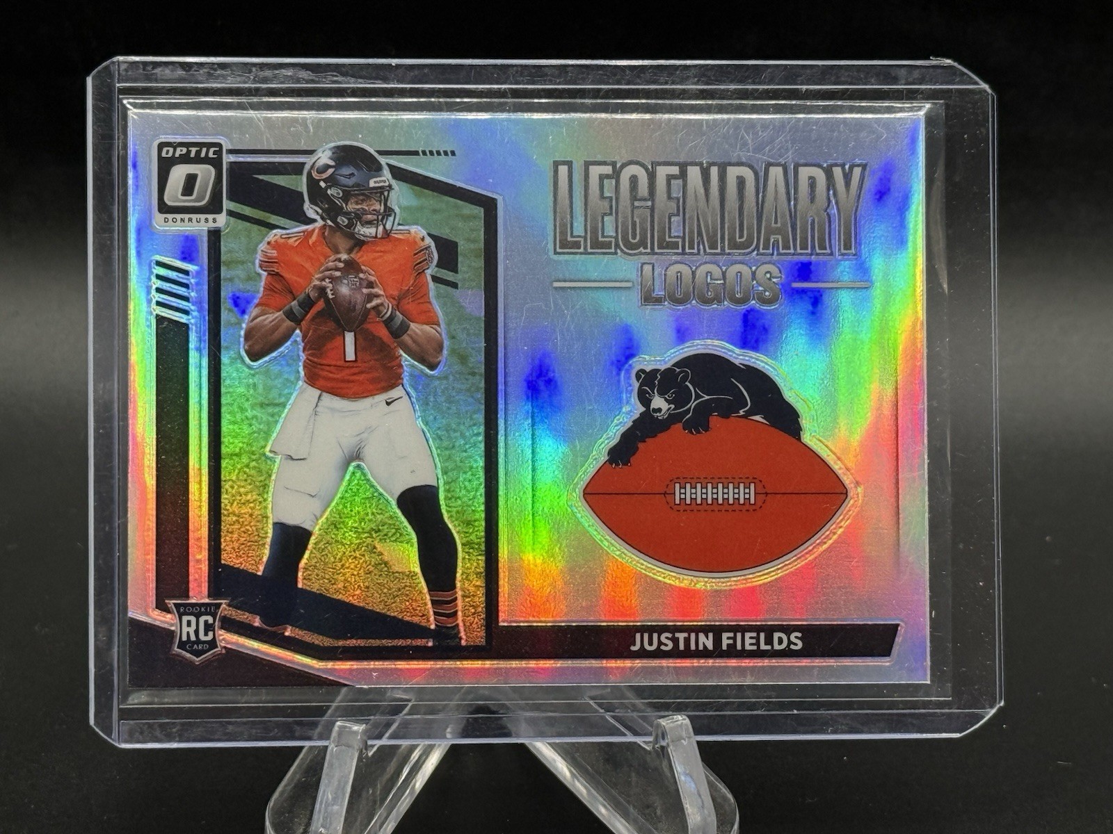 2021 Panini Donruss Optic Legendary Logos Silver Justin Fields #LL-2 Rookie RC