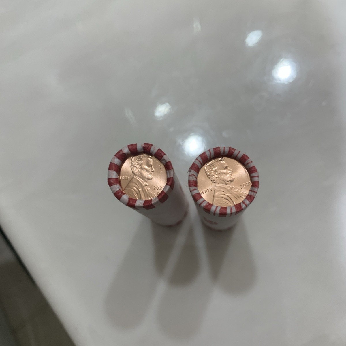 50 SETS-2025 P & (1) 2025 D Lincoln Penny Roll (Philly & Denver