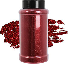 Ultra Fine Red Glitter, 16 Oz , Fine Glitter for Resin Crafts Nails Tumblers