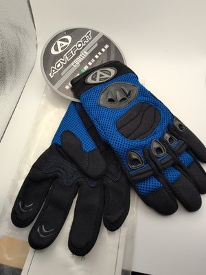Agv sport Men's Textile Motorcycle Gloves Blue Medium