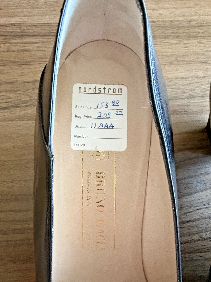 Zapatos de salón Bruno Magli vintage de cuero para mujer talla 11 AAA de Nordstrom NUNCA USADOS Foto 2 de 4