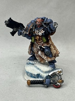 Warhammer 40k Rune Priest Space Wolves Pro Painted 2003 3rd Ed Metal Citadel GW