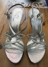 Stuart Weitzman Silver High Heel Shoes