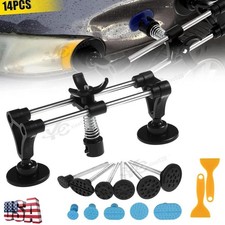 Car Body Dent Puller Bridge Lifter 14pcs Paintless Hail Dent Remover Repair Kit