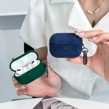 For AirPods 4/3/1/Pro 2 Generation Synthetic Suede Case Cover Scratch Resistant