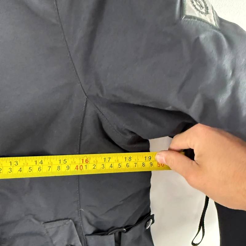 vintage henri lloyd black fishtail parka jacket womens small image 5