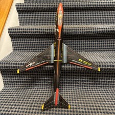 Vintage TOMIYAMA TOMY BK-02VF Tin Toy Jet Bomber Airplane Friction Large JAPAN