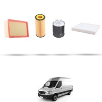 Hoffcar Wartungsset - 4 Filter Kompatibel Mit Mercedes Sprinter II (906) 511