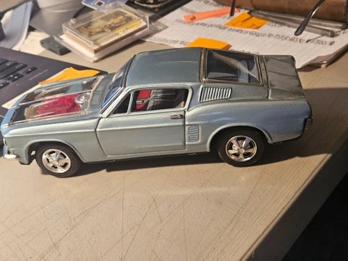VINTAGE BANDAI TIN TOY FORD MUSTANG FASTBACK MADE IN JAPAN BATTERY OPERATED