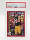 2025 Topps Chrome Football Red Geometric Refractor Will Howard #321 PSA 8