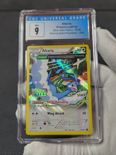 2015 Pokemon Roaring Skies Prerelease STAFF Altaria Holo XY46 CGC 9 like PSA