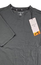 Kenneth Cole Men's Tech SS Shirt Stretch Wicking Soft Gray Small