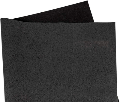 Kork Stoff Gravel schwarz | 70 cm breit | samtig weich | DIY Nähen & Basteln