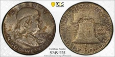 1955 P Half Dollars Franklin PCGS MS-65 FBL