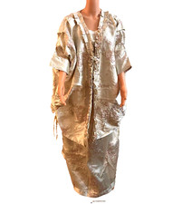 luxury pink/light gold Elegant African Boubou gown w/kimono jacket for women NEW